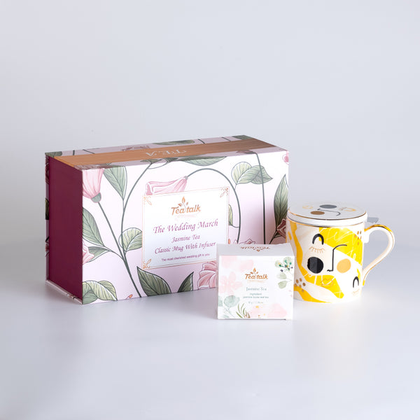 Teatalk Jasmine Tea Classic Mug with Infuser Gift Pack