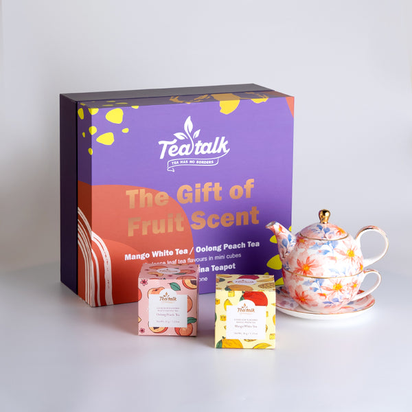 Teatalk Tea Gift Pack of Fruit Scent with Teapot Set